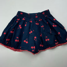 Load image into Gallery viewer, Girls Target, navy cotton shorts / skort, elasticated, GUC, size 4,  