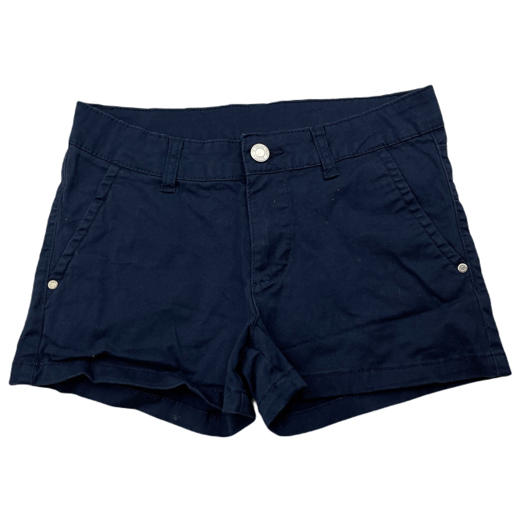 Girls B Collection, navy stretch cotton shorts, W: 32cm across, EUC, size 10,  