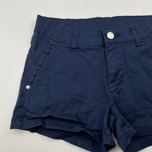 Load image into Gallery viewer, Girls B Collection, navy stretch cotton shorts, W: 32cm across, EUC, size 10,  