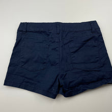 Load image into Gallery viewer, Girls B Collection, navy stretch cotton shorts, W: 32cm across, EUC, size 10,  
