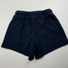 Load image into Gallery viewer, Girls Anko, navy cotton shorts, elasticated, GUC, size 6,  