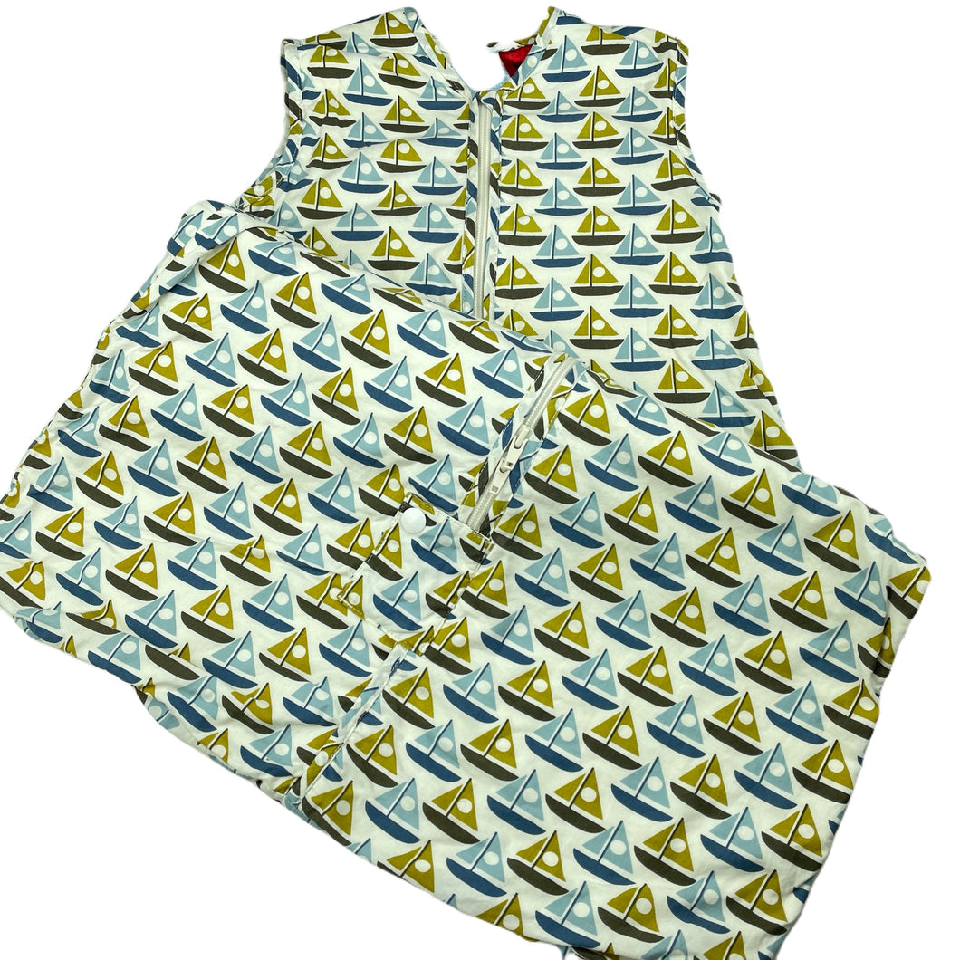 unisex The Gro Company, Orla Kiely 1.0 Tog cotton travel sleeping bag, L: 80cm, GUC, size 0-1,  