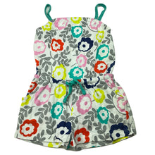 Load image into Gallery viewer, Girls Mini Boden, floral cotton summer playsuit, light mark chest, FUC, size 2-3,  