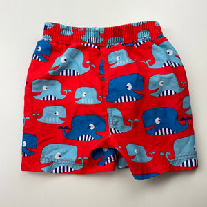 Boys M&S, lined board shorts, elasticated, EUC, size 0,  