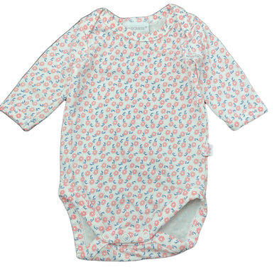 Girls Marquise, stretchy floral bodysuit / romper, EUC, size 0000,  