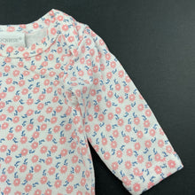 Load image into Gallery viewer, Girls Marquise, stretchy floral bodysuit / romper, EUC, size 0000,  