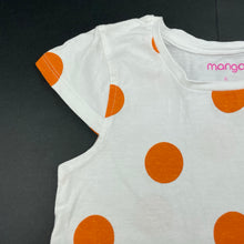 Load image into Gallery viewer, Girls Mango, spotted cotton t-shirt / top, EUC, size 6,  