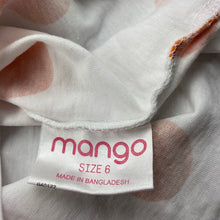 Load image into Gallery viewer, Girls Mango, spotted cotton t-shirt / top, EUC, size 6,  