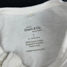 Load image into Gallery viewer, Girls Little Geen &amp; Co, organic cotton zip romper, EUC, size 1,  