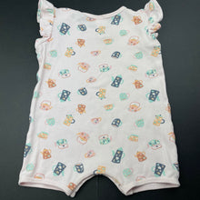 Load image into Gallery viewer, Girls Dymples, pink cotton romper, teapots, GUC, size 0,  