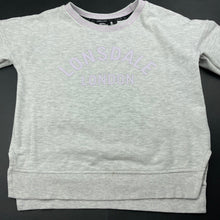 Load image into Gallery viewer, Girls Lonsdale, fleece lined lightweight sweater / jumper, marks hem &amp; cuffs, FUC, size 10,  