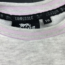 Load image into Gallery viewer, Girls Lonsdale, fleece lined lightweight sweater / jumper, marks hem &amp; cuffs, FUC, size 10,  