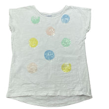 Load image into Gallery viewer, Girls Target, white cotton top, sequins, FUC, size 6,  