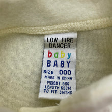 Load image into Gallery viewer, unisex Baby Baby, fleece zip coverall / romper, EUC, size 000,  