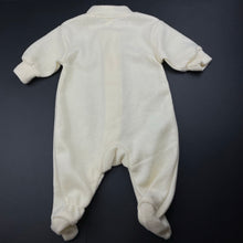 Load image into Gallery viewer, unisex Baby Baby, fleece zip coverall / romper, EUC, size 000,  