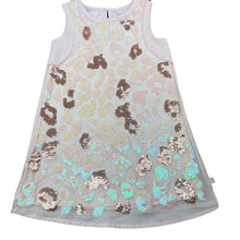 Load image into Gallery viewer, Girls Sista, lined lightweight party dress, light mark lower back, FUC, size 4, L: 52cm