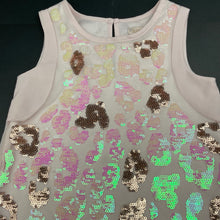 Load image into Gallery viewer, Girls Sista, lined lightweight party dress, light mark lower back, FUC, size 4, L: 52cm