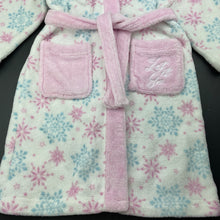 Load image into Gallery viewer, Girls DIsney, Frozen Elsa fleece dressing gown / bath robe, EUC, size 4,  