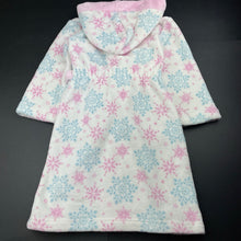 Load image into Gallery viewer, Girls DIsney, Frozen Elsa fleece dressing gown / bath robe, EUC, size 4,  