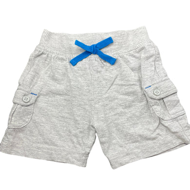 Boys Baby Biz, grey marle shorts, elasticated, FUC, size 000,  