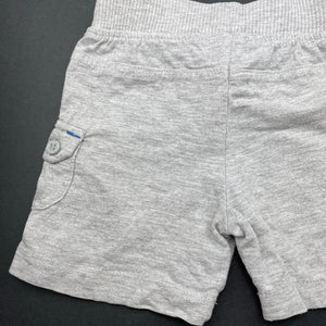 Boys Baby Biz, grey marle shorts, elasticated, FUC, size 000,  