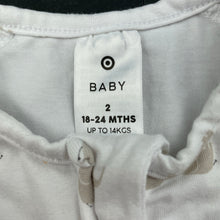 Load image into Gallery viewer, unisex Target, stretchy zip coverall / romper, marks on feet, FUC, size 2,  