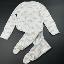Load image into Gallery viewer, unisex Target, stretchy zip coverall / romper, marks on feet, FUC, size 2,  