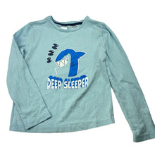 Load image into Gallery viewer, Boys Brilliant Basics, stretchy long sleeve pyjama top, shark, FUC, size 6,  