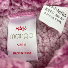 Load image into Gallery viewer, Girls Mango, soft thick fleece sweater / jumper, FUC, size 6,  