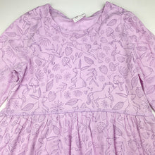 Load image into Gallery viewer, Girls Cotton On, cotton long sleeve dress, unicorns, EUC, size 8, L: 62cm