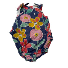 Load image into Gallery viewer, Girls Jack &amp; Milly, lightweight floral cotton summer romper, GUC, size 000,  