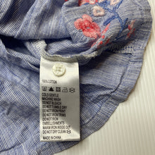 Load image into Gallery viewer, Girls Bebe by Minihaha, embroidered cotton dress, GUC, size 0, L: 36cm