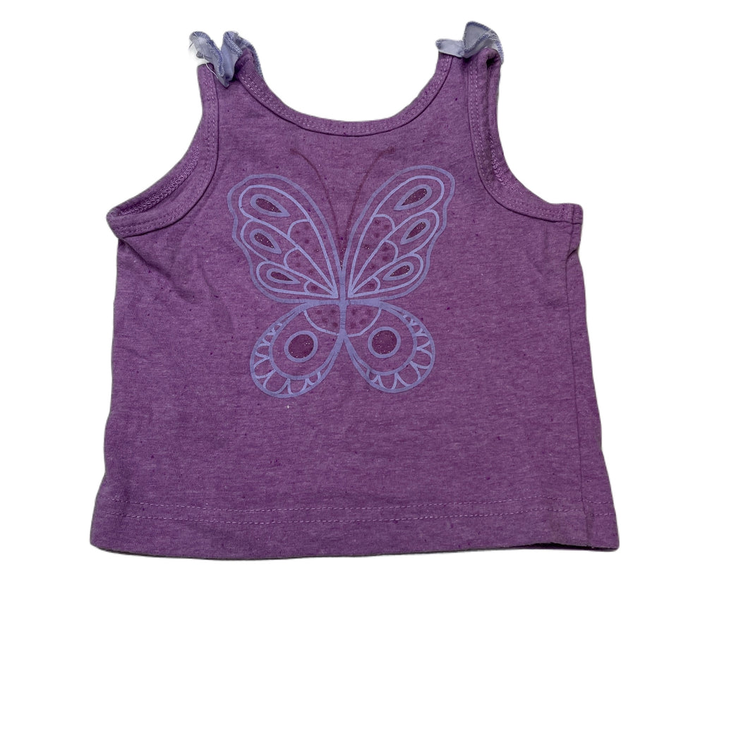 Girls Cotton On, purple summer top, butterfly, GUC, size 00,  