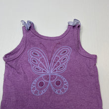 Load image into Gallery viewer, Girls Cotton On, purple summer top, butterfly, GUC, size 00,  