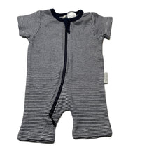 Load image into Gallery viewer, unisex purebaby, soft feel organic cotton zip romper, EUC, size 0000,  