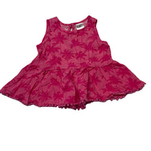 Load image into Gallery viewer, Girls H&amp;T, pink viscose peplum top, GUC, size 1,  