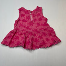 Load image into Gallery viewer, Girls H&amp;T, pink viscose peplum top, GUC, size 1,  