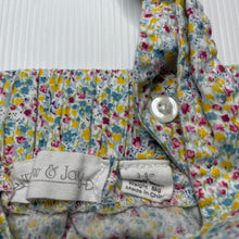Load image into Gallery viewer, Girls Willow &amp; Jay, lightweight floral cotton suspender skirt, EUC, size 00,  