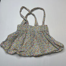 Load image into Gallery viewer, Girls Willow &amp; Jay, lightweight floral cotton suspender skirt, EUC, size 00,  