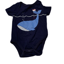 Load image into Gallery viewer, Boys GAP, navy cotton bodysuit / romper, GUC, size 0,  