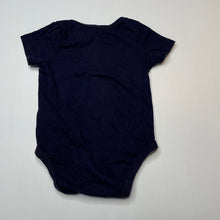 Load image into Gallery viewer, Boys GAP, navy cotton bodysuit / romper, GUC, size 0,  