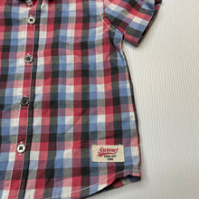 Load image into Gallery viewer, Boys Sprout, checked lightweight cotton short sleeve shirt, NEW, size 00,  