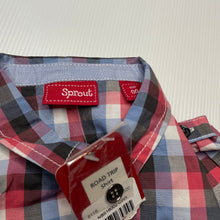 Load image into Gallery viewer, Boys Sprout, checked lightweight cotton short sleeve shirt, NEW, size 00,  