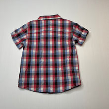 Load image into Gallery viewer, Boys Sprout, checked lightweight cotton short sleeve shirt, NEW, size 00,  
