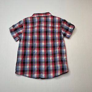 Boys Sprout, checked lightweight cotton short sleeve shirt, NEW, size 00,  