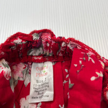 Load image into Gallery viewer, Girls Ollies Place, lightweight floral cotton romper, EUC, size 1,  
