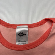 Load image into Gallery viewer, Girls Baby Berry, soft cotton bodysuit / romper, EUC, size 2,  