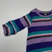 Load image into Gallery viewer, Girls Pumpkin Patch, striped cotton dress, FUC, size 0000, L: 31cm