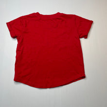 Load image into Gallery viewer, unisex Favourites, red Aust cotton t-shirt / top, EUC, size 4,  