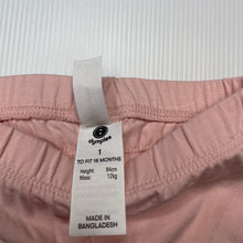 Load image into Gallery viewer, Girls Dymples, pink stretchy ruffle leggings / bottoms, EUC, size 1,  